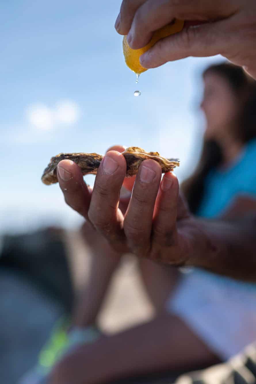 Oyster tasting.