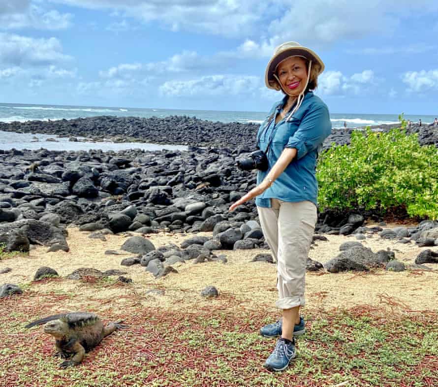 Charlotte Simpson in the Galápagos.