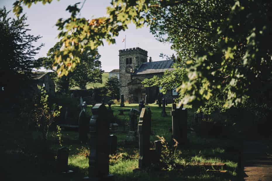 Saint Mary’s churchyard, Newchurch, Lancs, UK.