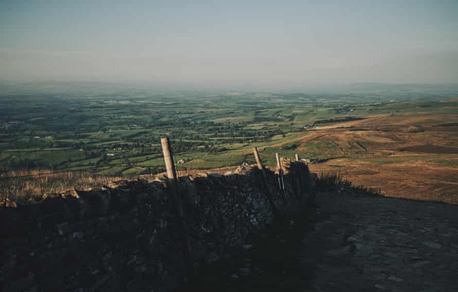 The ascent up Pendle Hill, Lancs, UK.