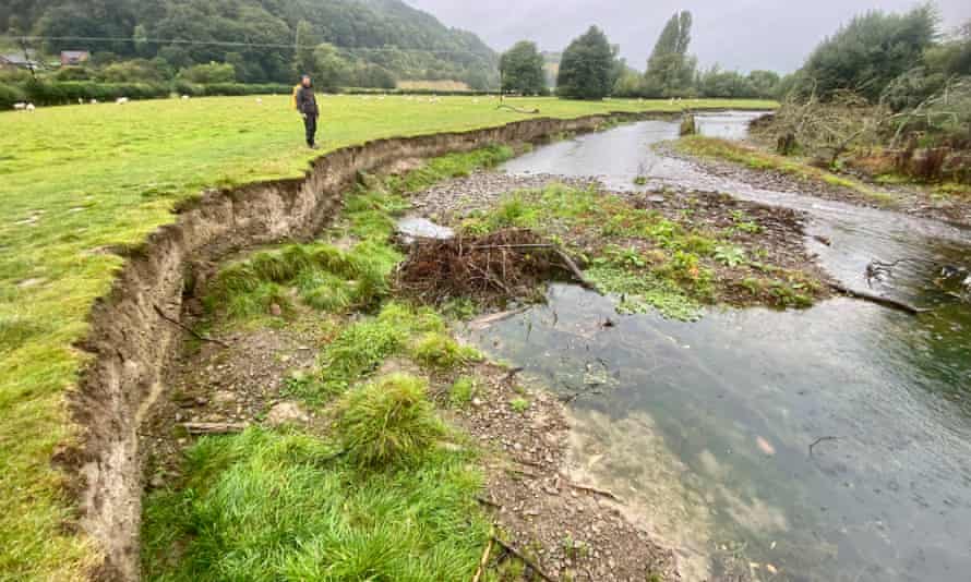 Natural erosion on Offa’s Dyke Path