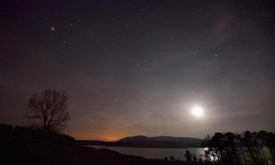 A clear sky at night, Galloway Forest Park.