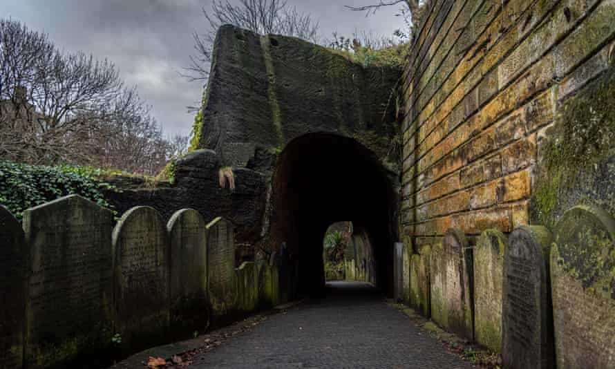 Reputedly stuffed with vampires, ghouls and ghosts … The tunnel in St James’s cemetery, Liverpool.