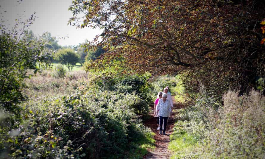 Autum colours along the route of the Yorkshire Wolds Way Cave,East riding of Yorkshire along the route of the Yorkshire Wolds Way.