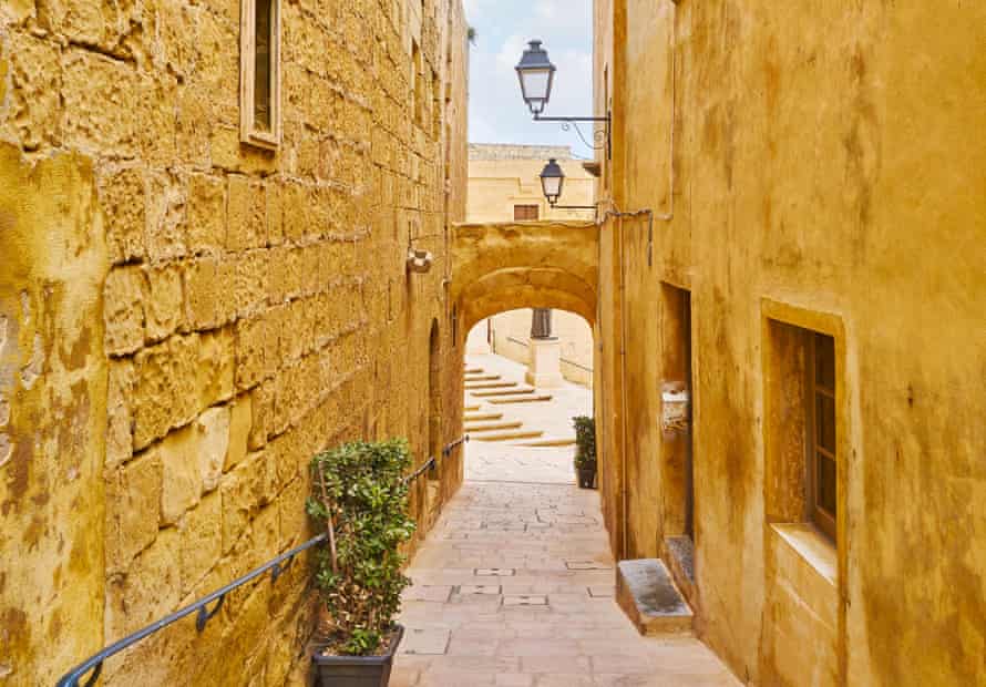 The narrow streets of Rabat, Gozo’s capital.