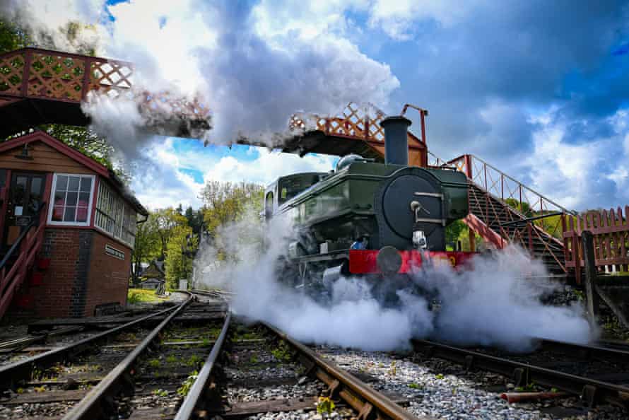 The steam-operated South Devon Railway at Buckfastleigh station.