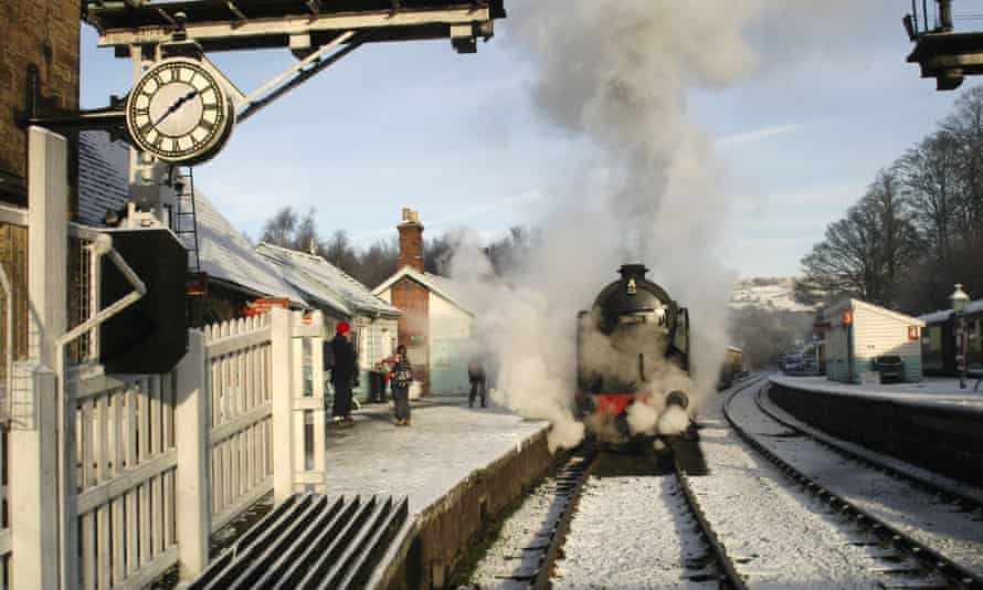 Grosmont station, where the trains of the North Yorkshire Moors railway will be encountered.