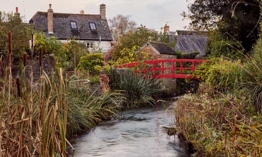 The River Cerne flows through the village.