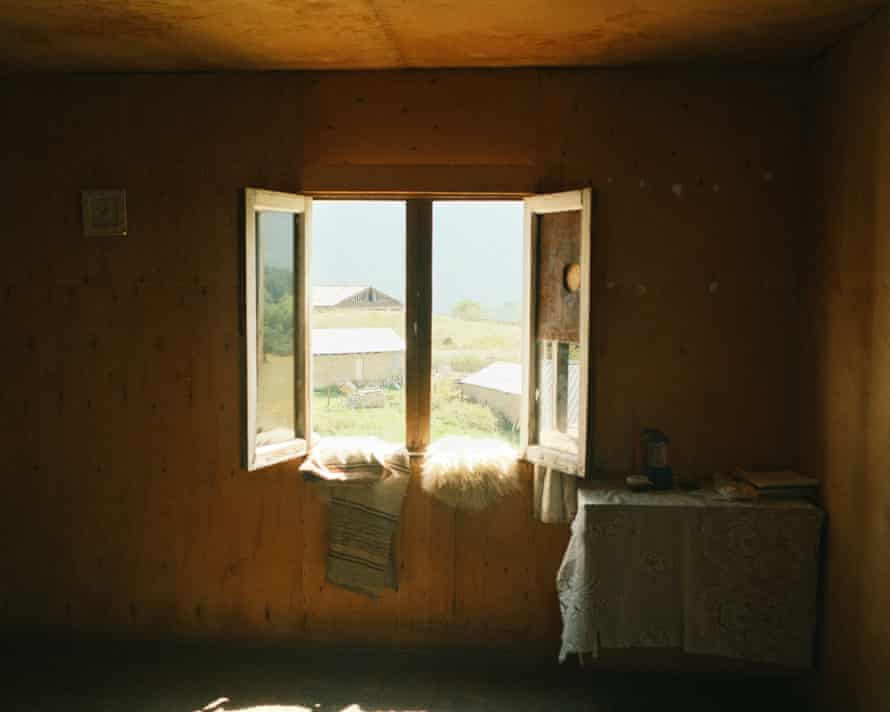 A view from Nino Kitidze’s living room window. Omalo, Tusheti. August 21, 2021.