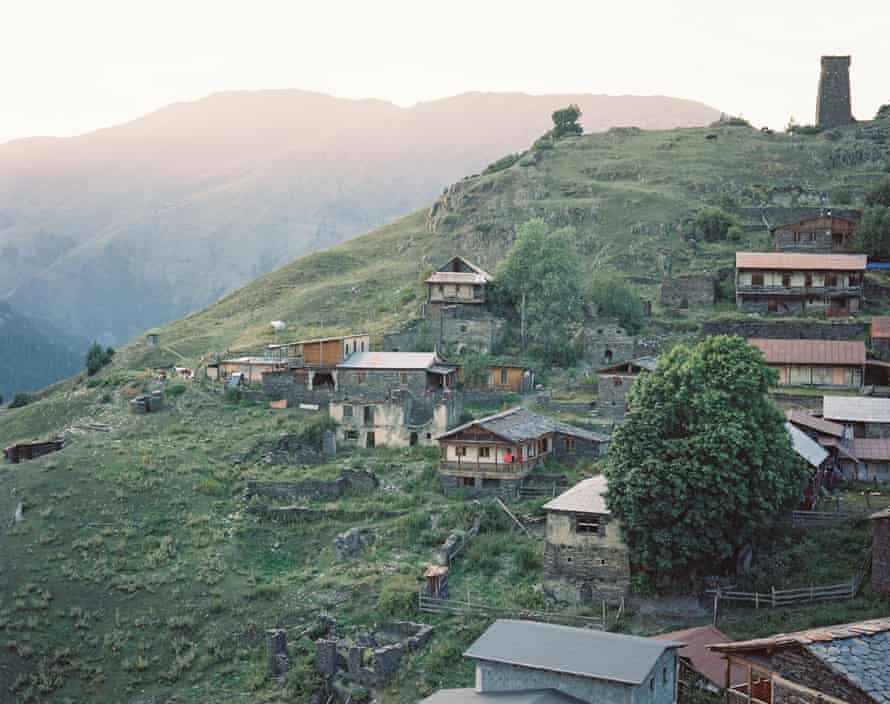 Late afternoon view, upper Omalo