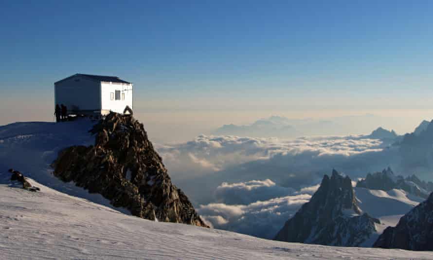 An emergency hut on Mont Blanc in France.