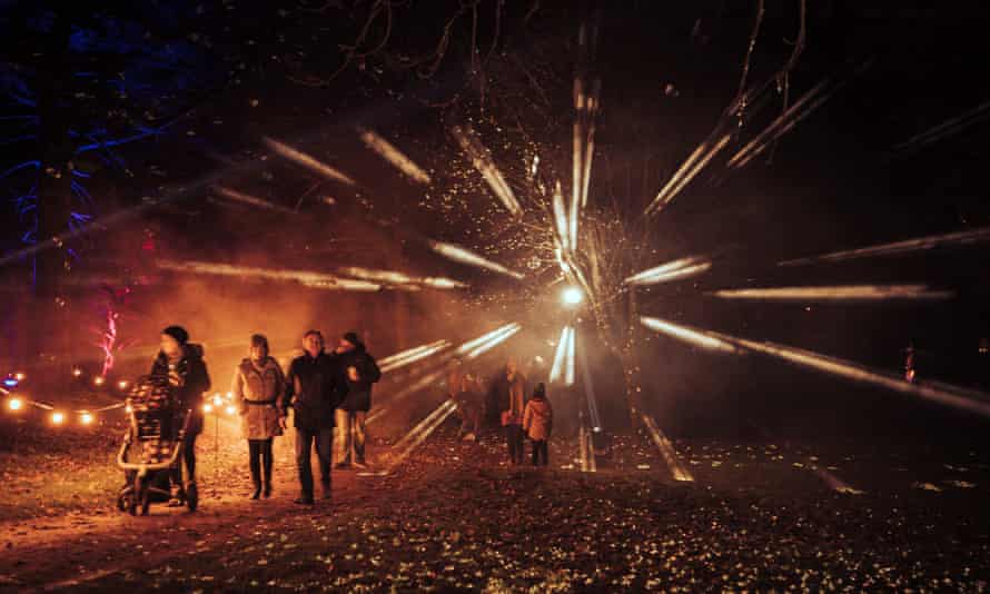 Luminate at Margam Park Christmas lights