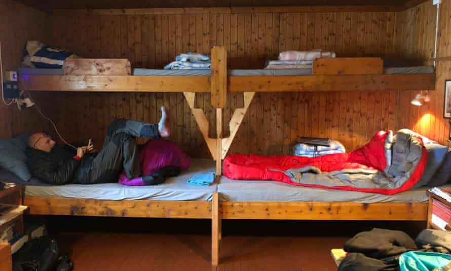 The hut’s interior.