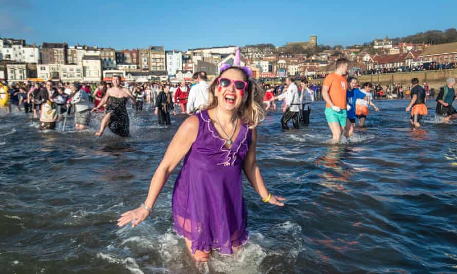 woman in nightie in sea