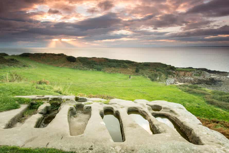 Rock-cut tombs outside St Patrick’s chapel, Heysham, Lancashire.