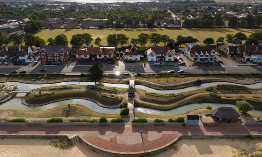 Great Yarmouth’s Venetian waterways.