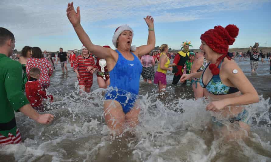 Christmas Day swim - Porthcawl