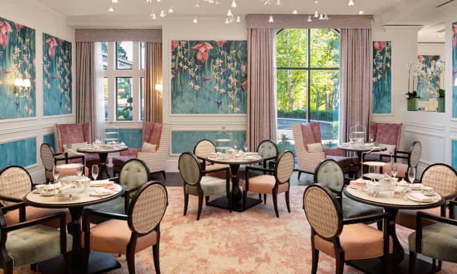 the tea room at Fairmont Windsor Park, Berkshire Wildes in Chester.