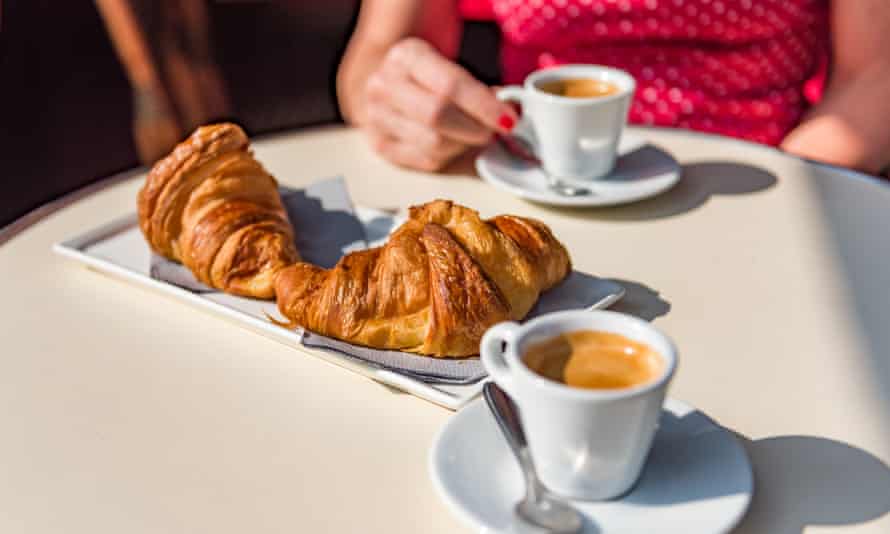 Croissants and coffee