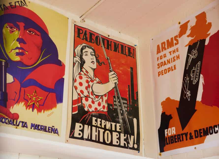 Vintage socialist posters in Clarion House